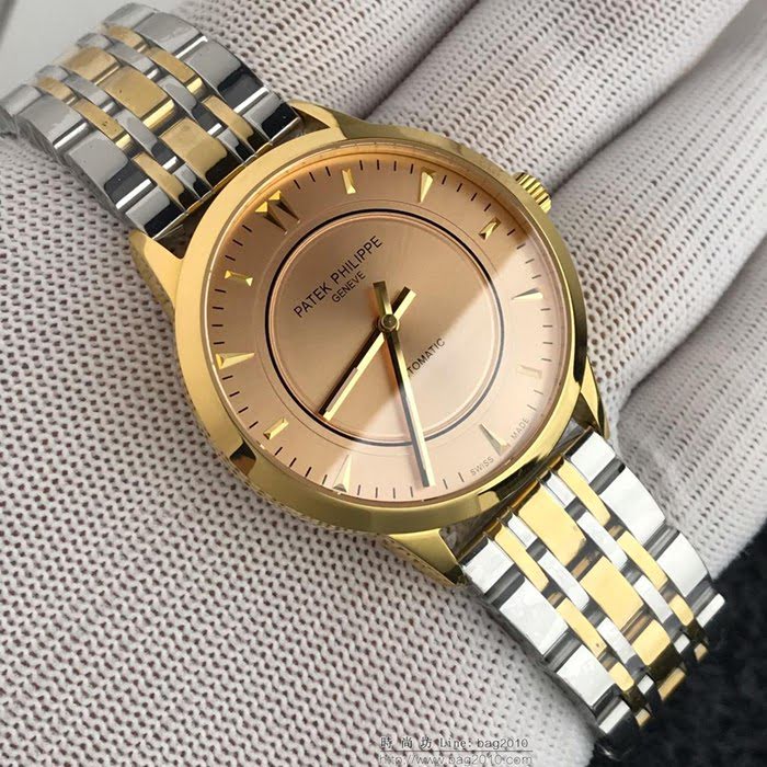 百達翡麗PATEK PHILPPE 男士時尚腕表 西鐵城機芯 牛皮錶帶  wssb3645